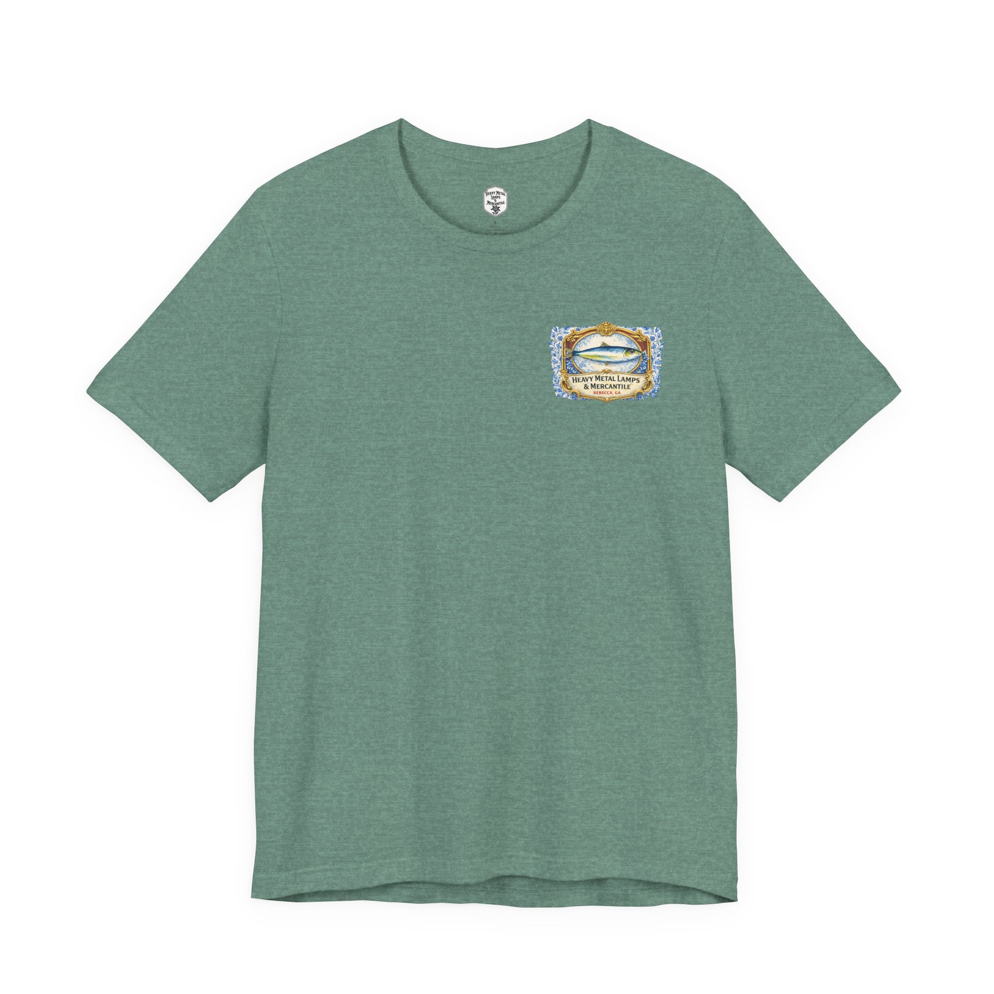 Petites Perles Sardines Illustration Tee | Vintage Fish Can Art