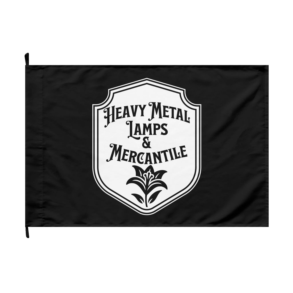 Heavy Metal Lamps & Mercantile Double-Sided Flag