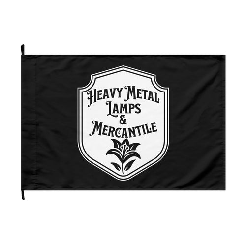 Heavy Metal Lamps & Mercantile Double-Sided Flag