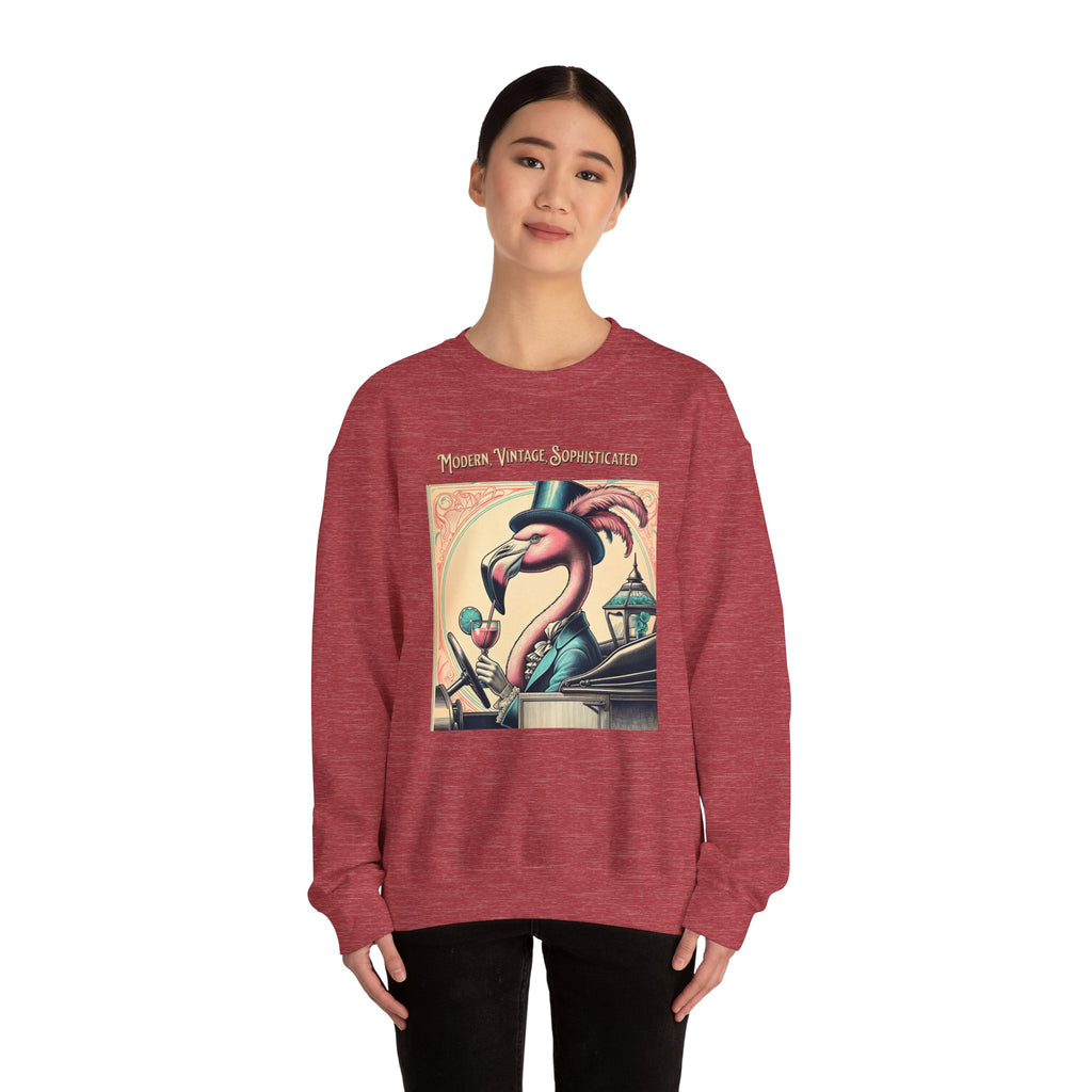 Vintage Flamingo Crewneck Sweatshirt