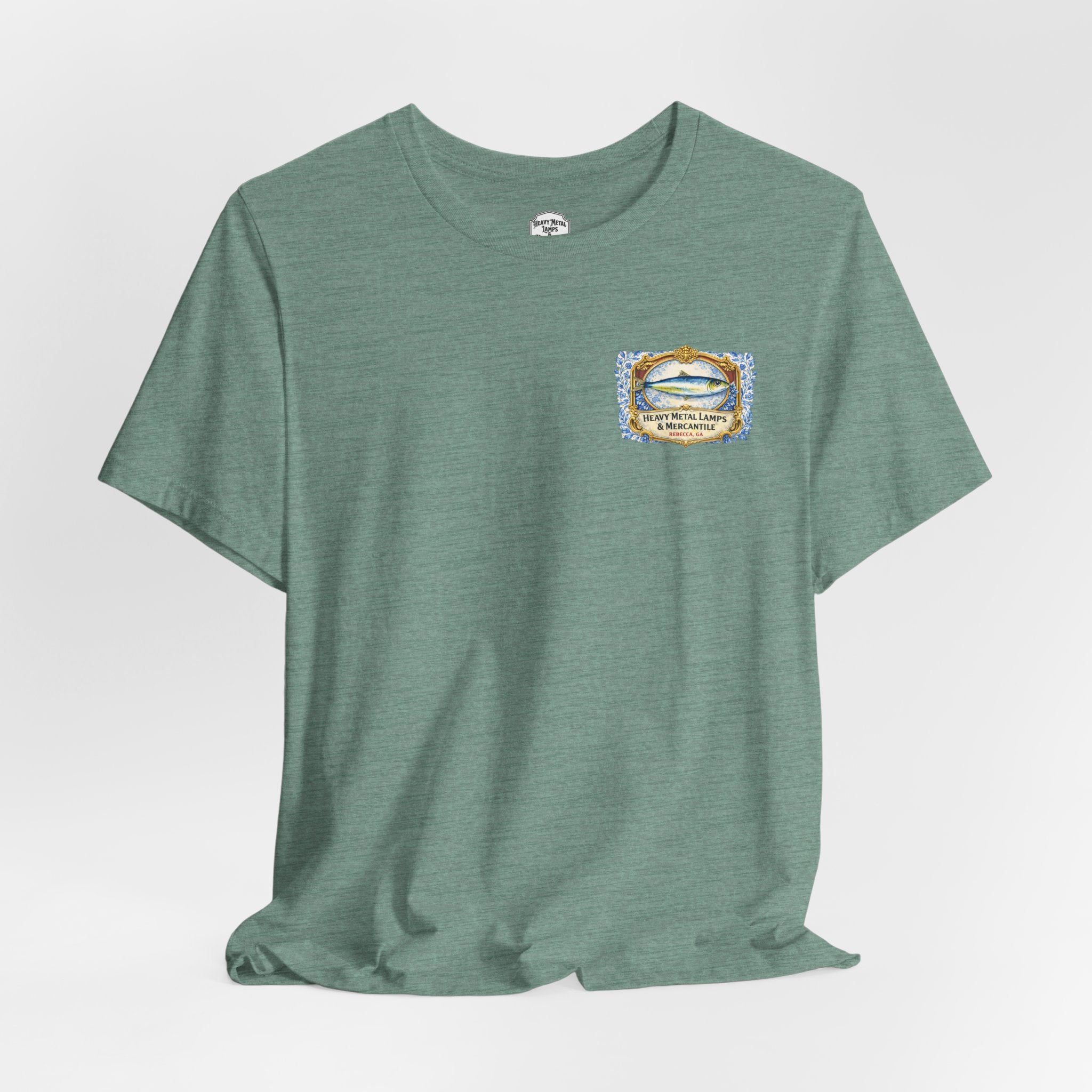 Petites Perles Sardines Illustration Tee | Vintage Fish Can Art